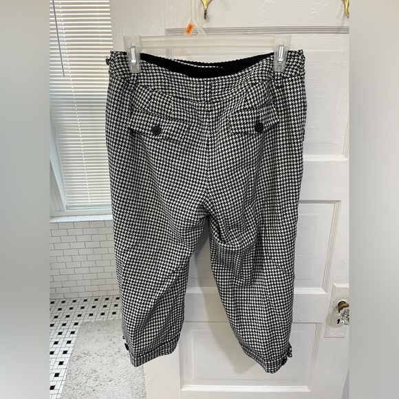 Ann Taylor loft gingham business casual capri pants size 6 petite unique wool - Picture 5 of 7